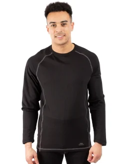 Trespass Adults Sandler Black Base Layer Set