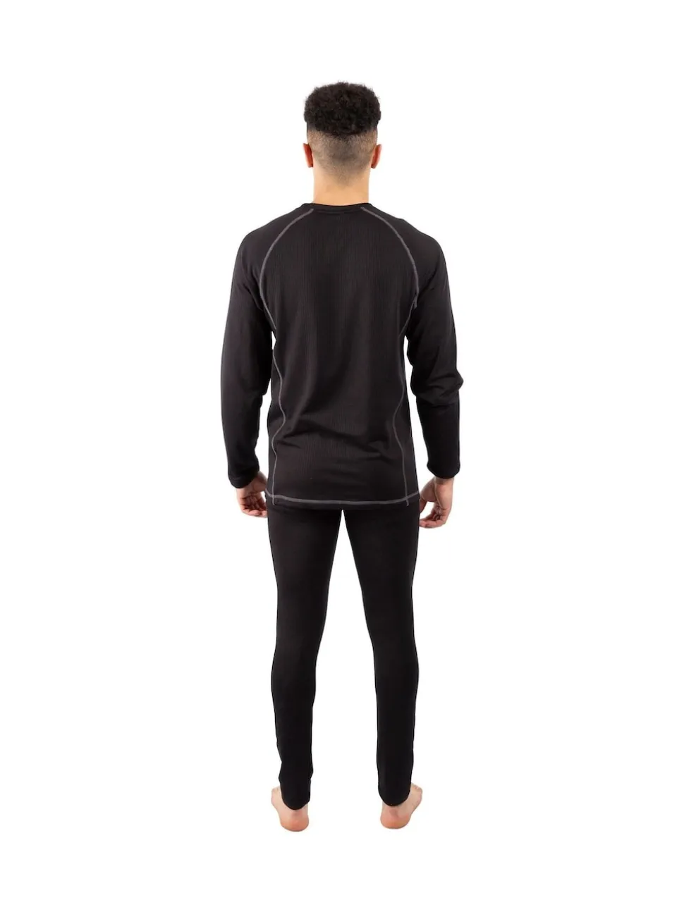 Trespass Adults Sandler Black Base Layer Set