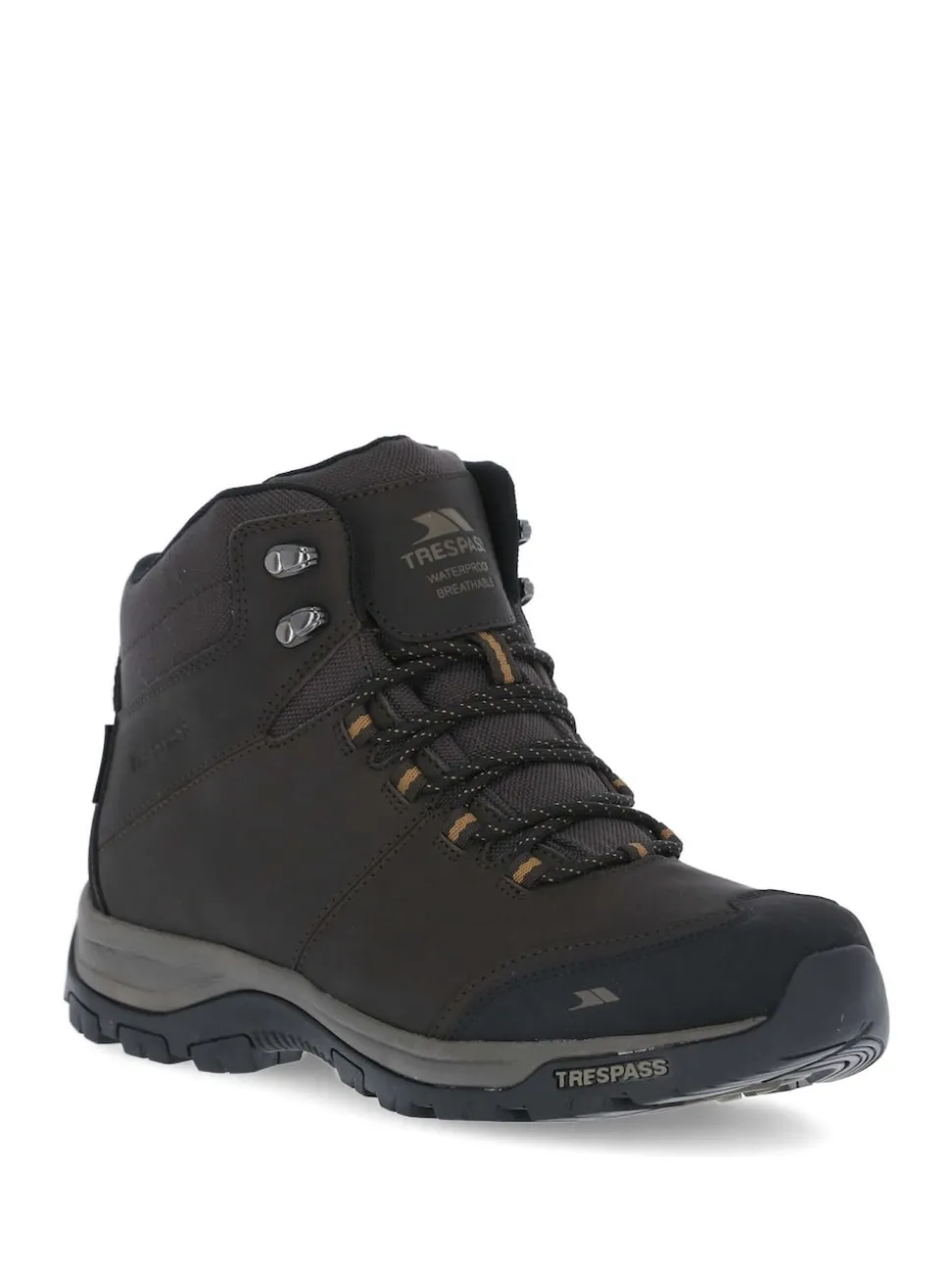 Trespass Male Hiram Mid Cut Brown Boots