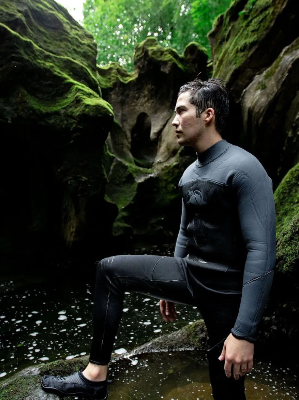 Trespass Male Lakee 5Mm Full Black Wetsuit