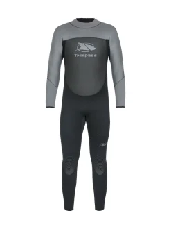 Trespass Male Lakee 5Mm Full Black Wetsuit