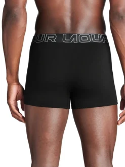 Under Armour Black 100% Cotton Performance Boxers 3 Pack