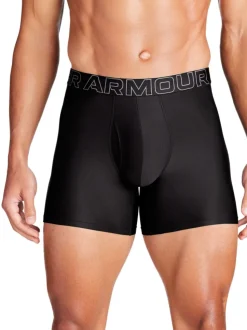 Under Armour Black Dark Tech Solid Briefs 3 Pack