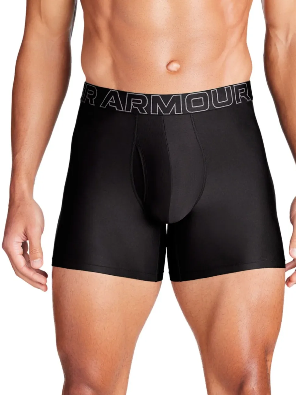 Under Armour Black Dark Tech Solid Briefs 3 Pack