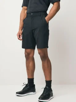 Under Armour Black Golf Tech Taper Shorts
