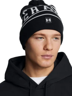 Under Armour Black Logo Halftime Pom Beanie