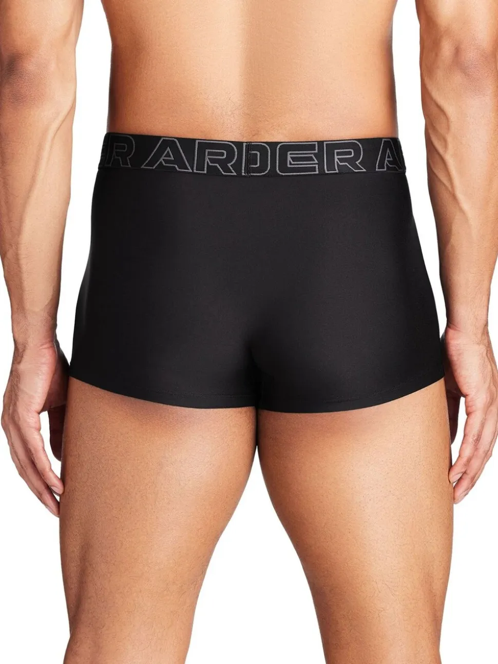 Under Armour Black Performance Tech 3" Solid Boxers 3 Pack