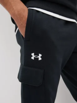 Under Armour Black Rival Fleece Cargo Jogger