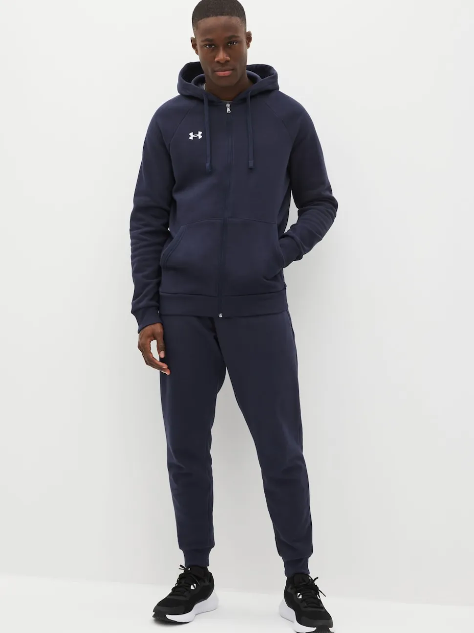 Under Armour Blue Rival Fleece Full Zip Hoodie