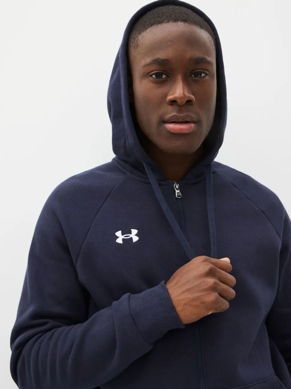 Under Armour Blue Rival Fleece Full Zip Hoodie