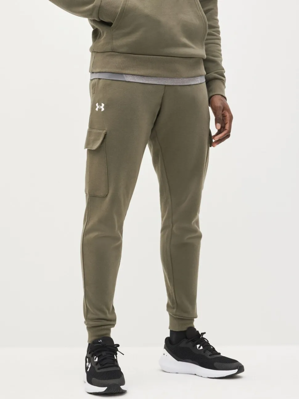 Under Armour Green Rival Fleece Cargo Jogger