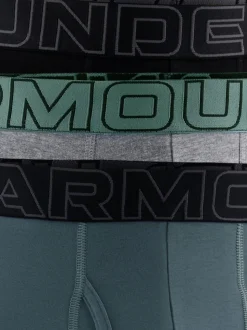 Under Armour Grey 100% Cotton Performance Boxers 3 Pack