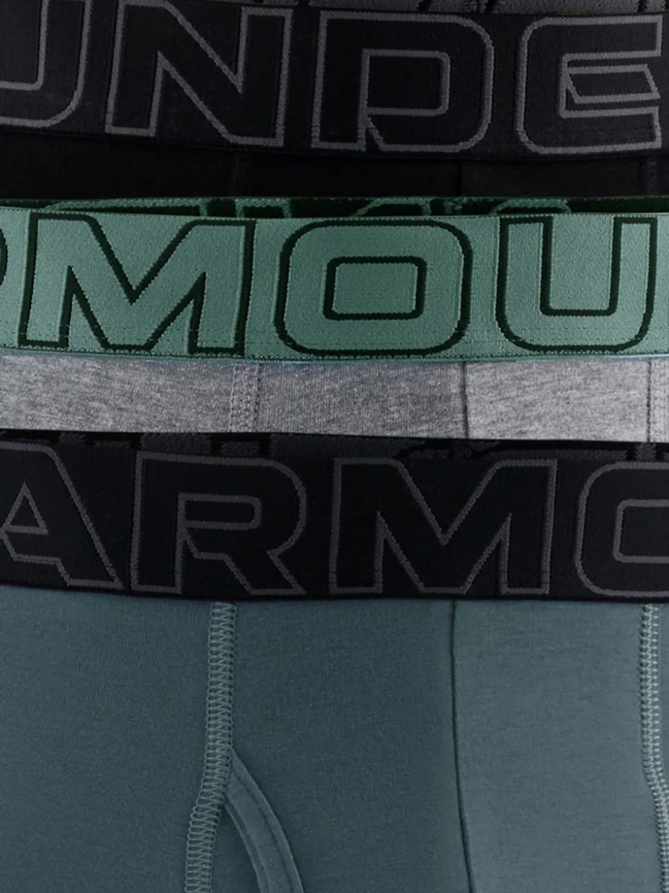 Under Armour Grey 100% Cotton Performance Boxers 3 Pack