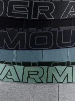 Under Armour Grey 100% Cotton Performance Tech 6in Boxers 3 Pack