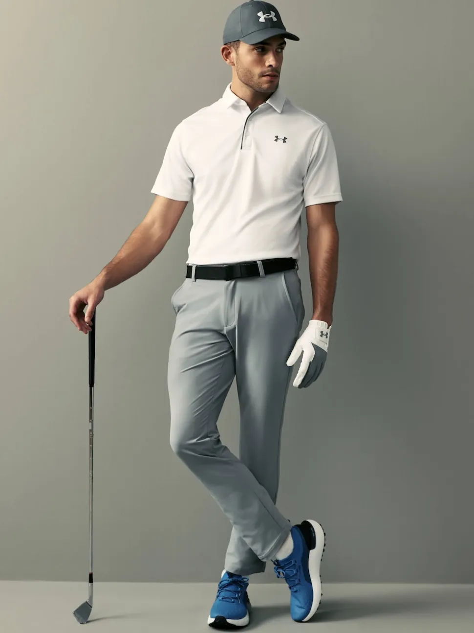 Under Armour Grey Golf Tech Tapered Trousers