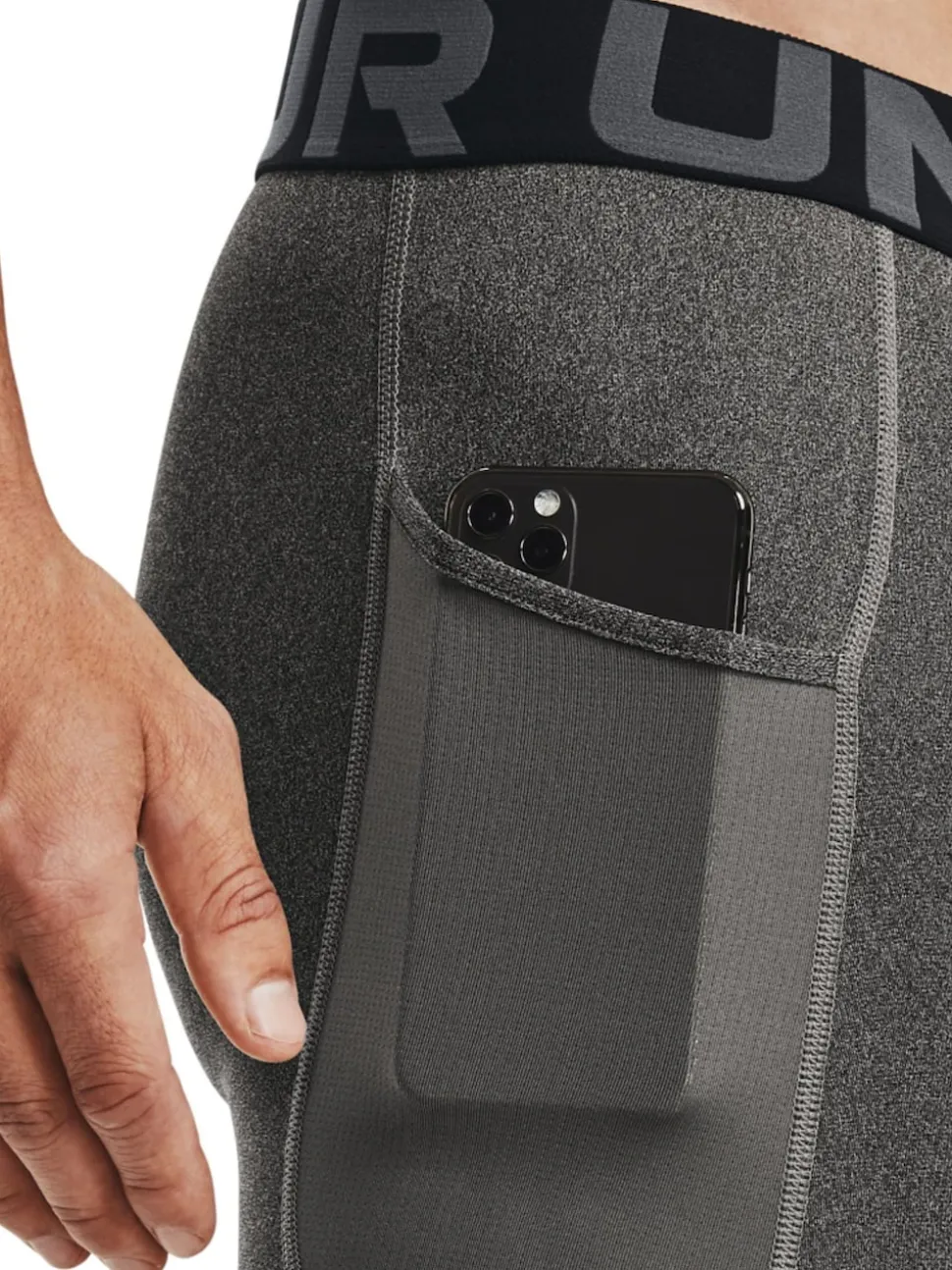 Under Armour Grey Heat Gear Long Shorts