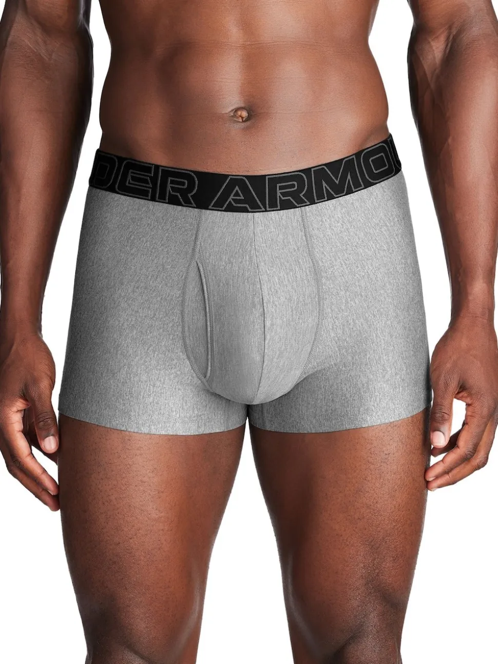 Under Armour Grey Performance Tech 3" Solid Boxers 3 Pack