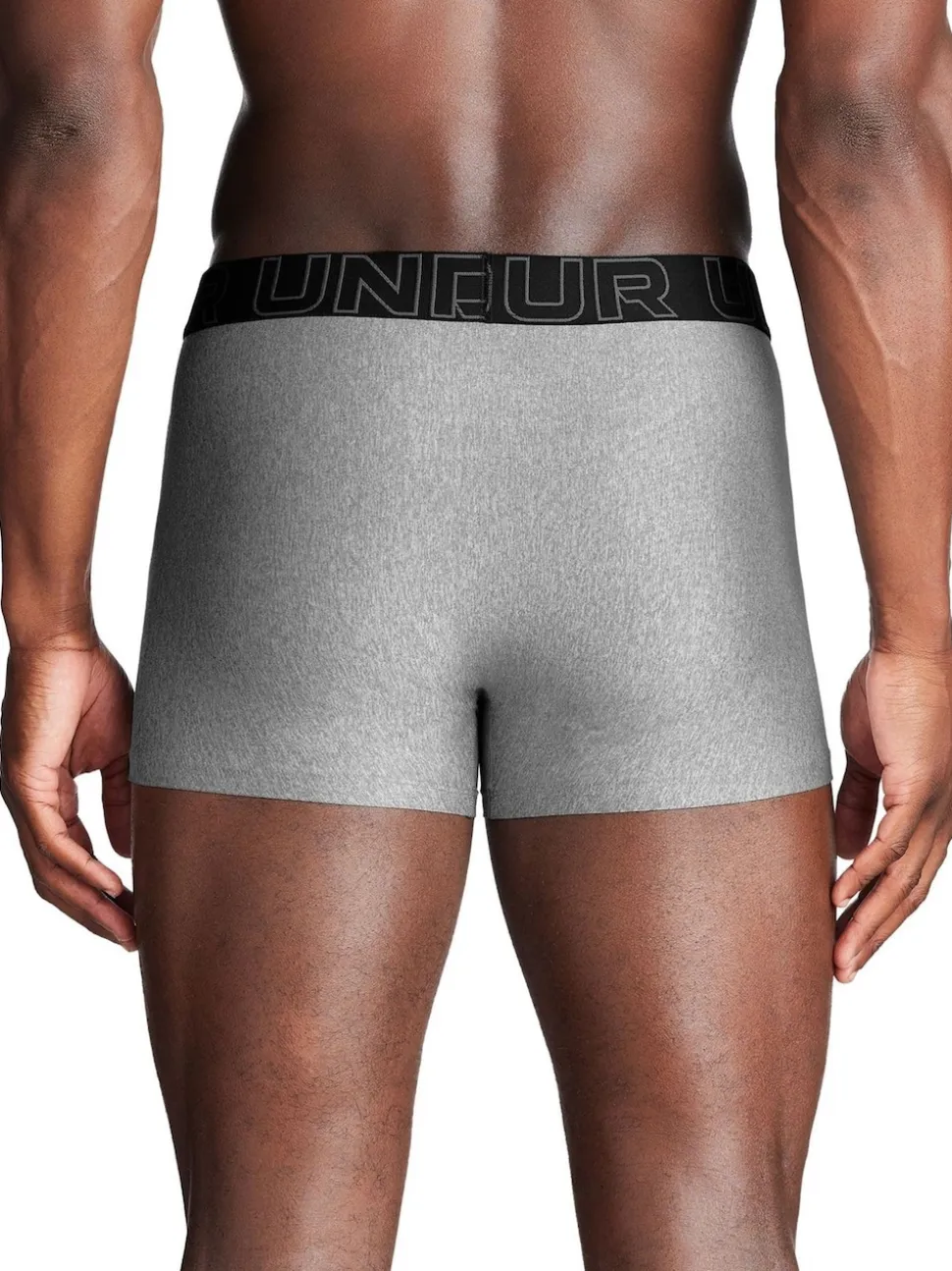 Under Armour Grey Performance Tech 3" Solid Boxers 3 Pack