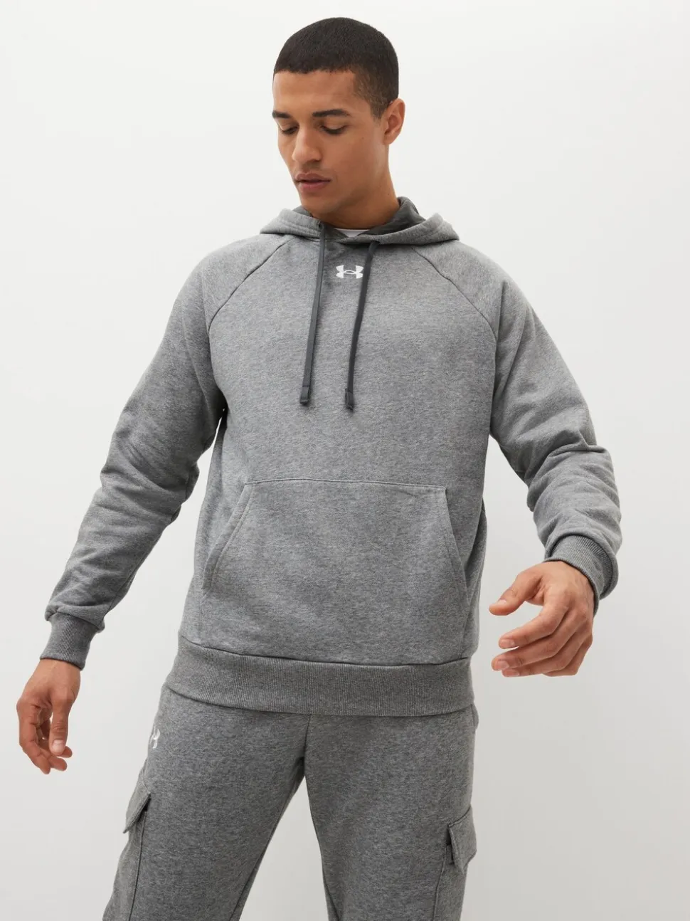 Under Armour Grey Rival Fleece Hoodie