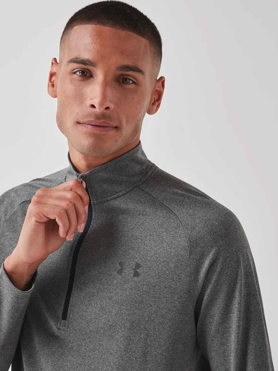 Under Armour Grey Tech Quarter Zip Fleece