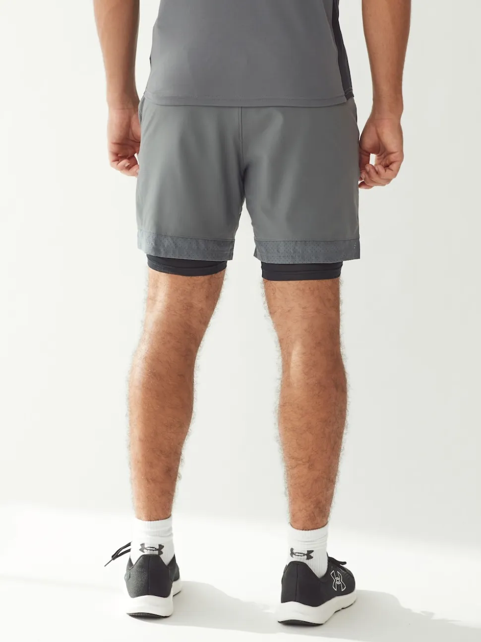 Under Armour Grey Vanish Woven 2-in-1 Shorts