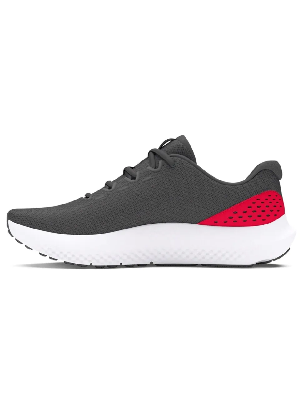 Under Armour Grey/Red Surge 4 Trainers