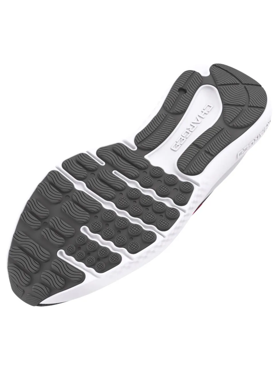 Under Armour Grey/Red Surge 4 Trainers