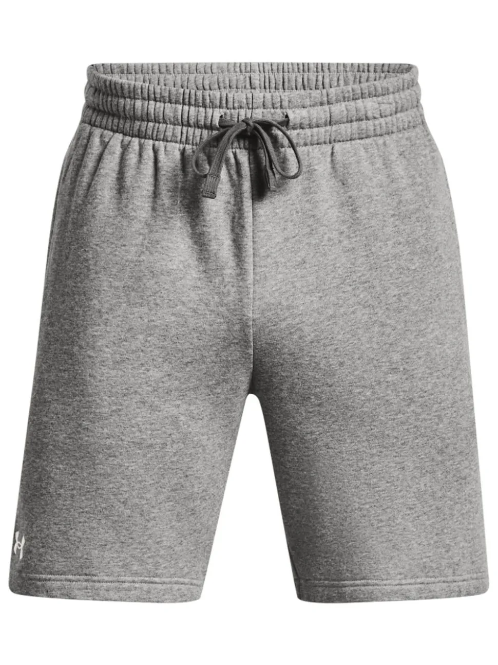 Under Armour Grey/White Rival Fleece Shorts