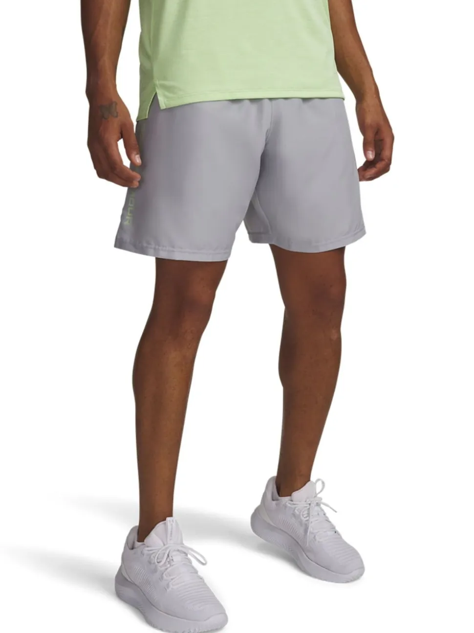 Under Armour Grey/Yellow Tech Woven Shorts