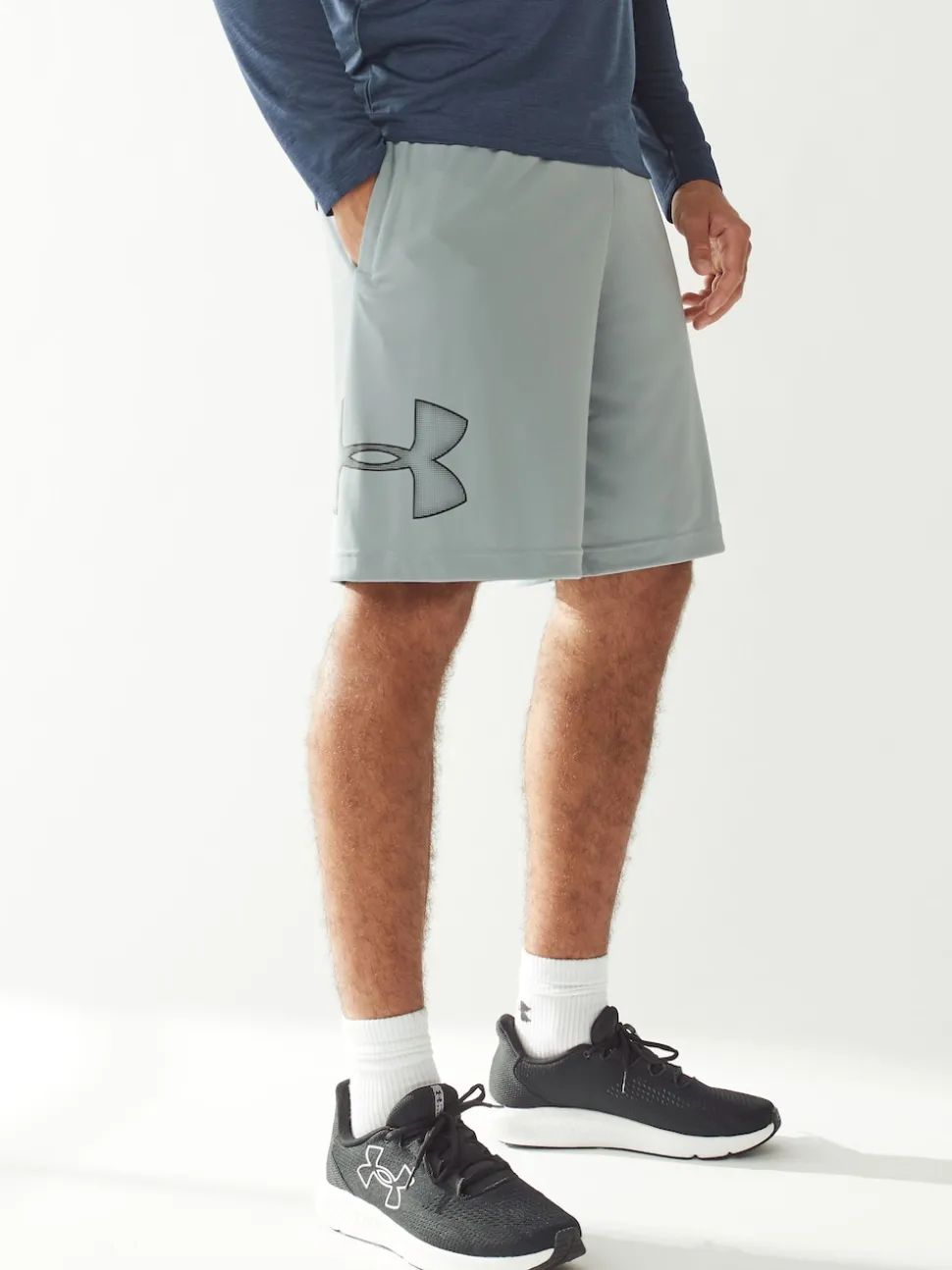 Under Armour Light Grey Tech Graphic Shorts