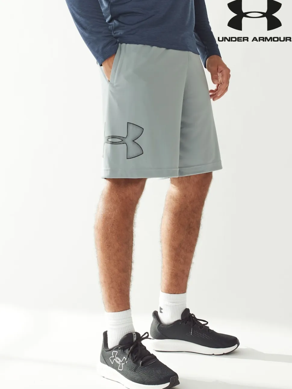Under Armour Light Grey Tech Graphic Shorts