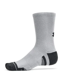 Under Armour Light Grey Unisex UA Perf Tech 3 pack Crew