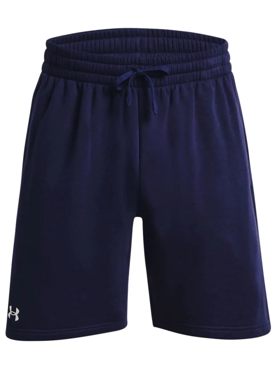 Under Armour Navy Blue/White Rival Fleece Shorts