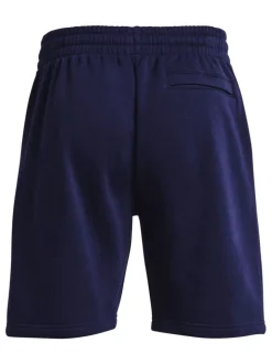 Under Armour Navy Blue/White Rival Fleece Shorts