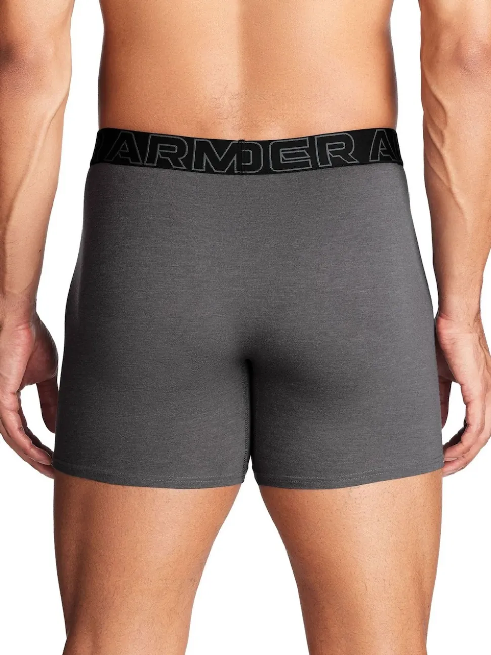 Under Armour Red/Grey 100% Cotton Performance Tech 6in Boxers 3 Pack