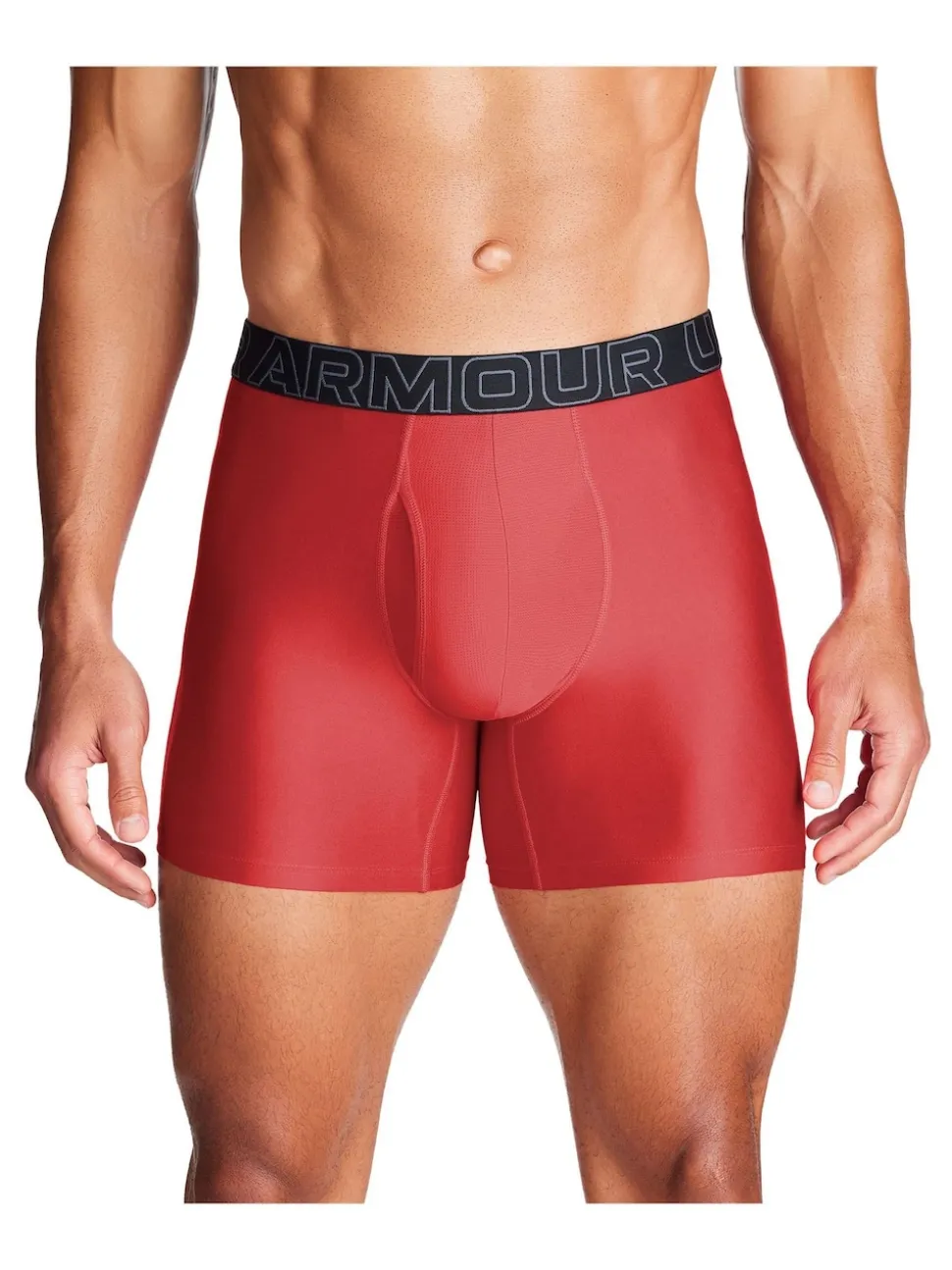 Under Armour Red/Grey Tech Solid Briefs 3 Pack