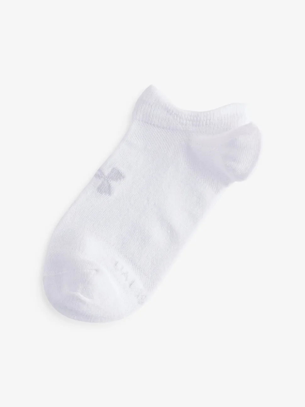 Under Armour White Cream Essential No Show Socks 6 Pack