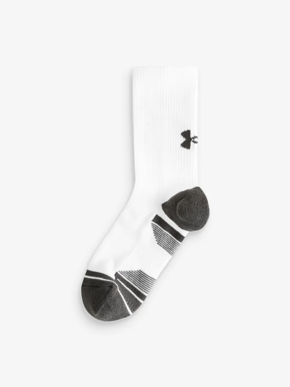 Under Armour White Junior Perform Tech Crew Socks 3 Pack