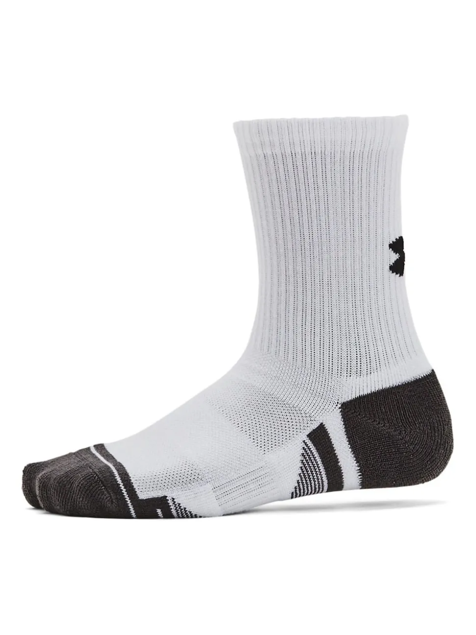 Under Armour White Junior Perform Tech Crew Socks 3 Pack