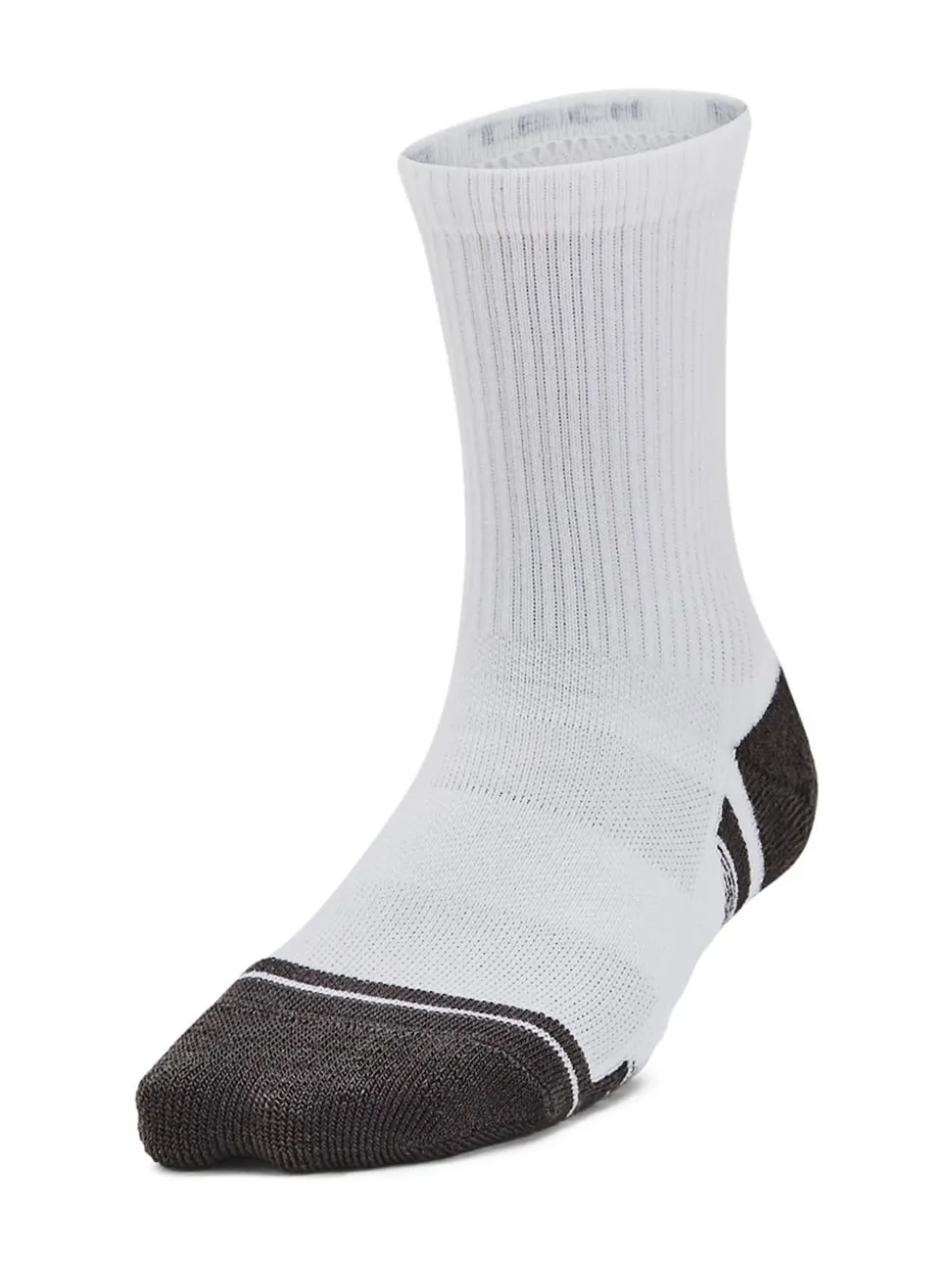 Under Armour White Junior Perform Tech Crew Socks 3 Pack