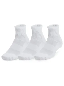 Under Armour White Off Unisex UA TC 3pk Qtr