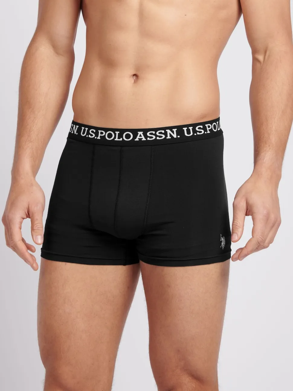 U.S. Polo Assn. Black Mens Boxer Shorts 3 Pack