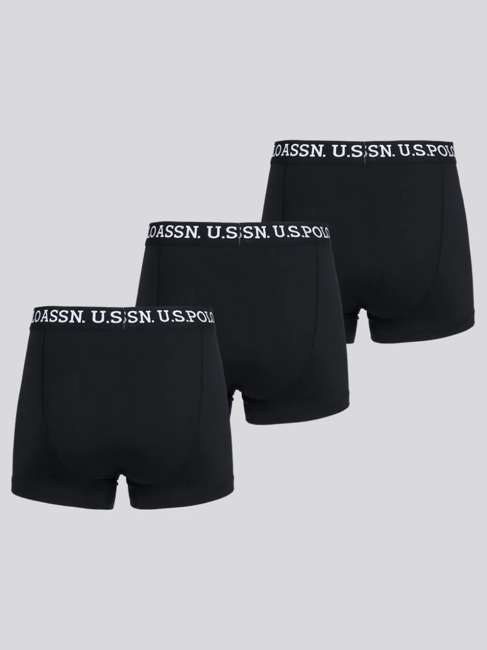 U.S. Polo Assn. Black Mens Boxer Shorts 3 Pack