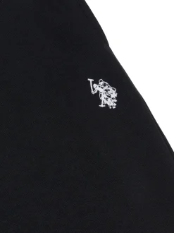 U.S. Polo Assn. Black Mens Classic Fit Double Horsemen Joggers