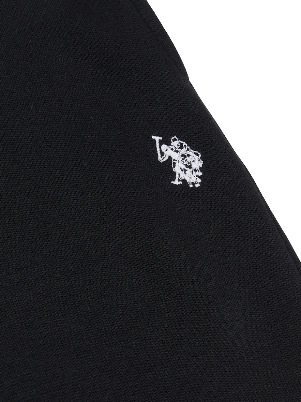 U.S. Polo Assn. Black Mens Classic Fit Double Horsemen Joggers