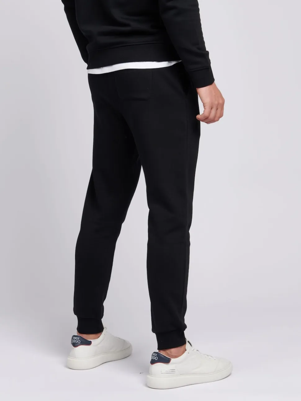 U.S. Polo Assn. Black Mens Classic Fit Double Horsemen Joggers