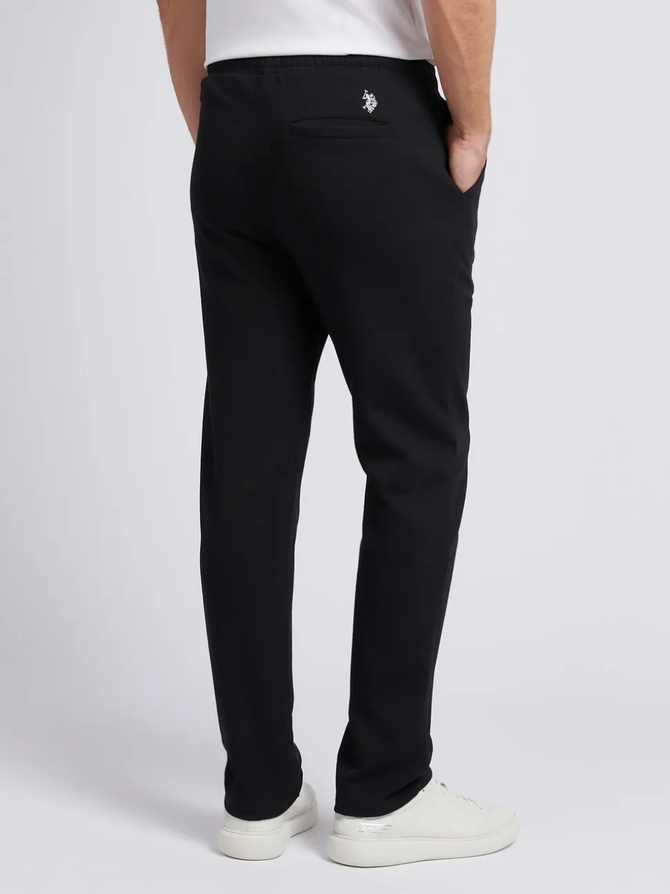U.S. Polo Assn. Black Mens Comfort Drawstring Smart Joggers