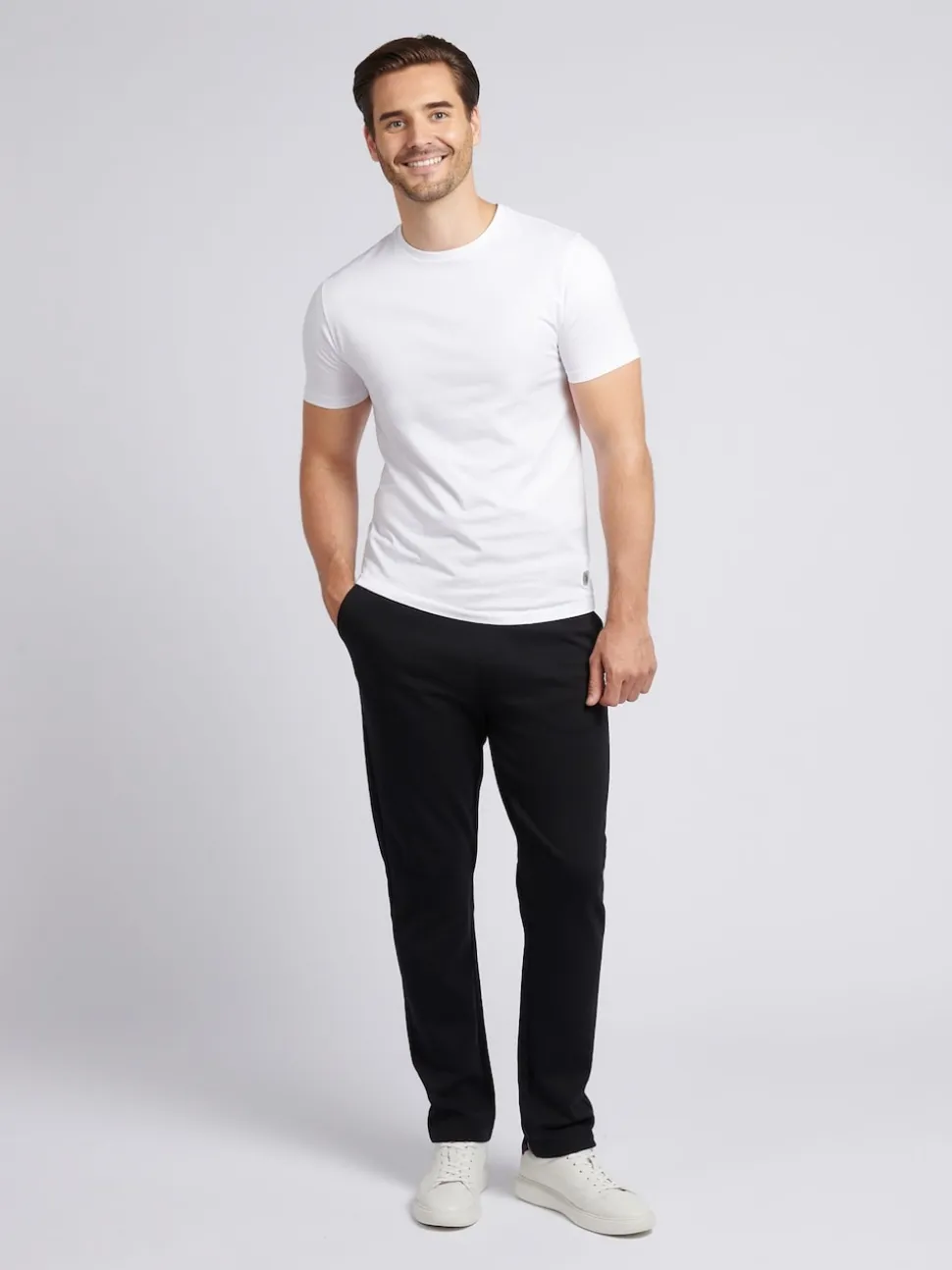 U.S. Polo Assn. Black Mens Comfort Drawstring Smart Joggers