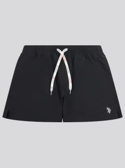 U.S. Polo Assn. Black Mens Core Swim Shorts