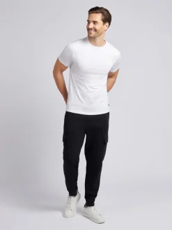 U.S. Polo Assn. Black Mens Double Horsemen Cargo Sweat Joggers